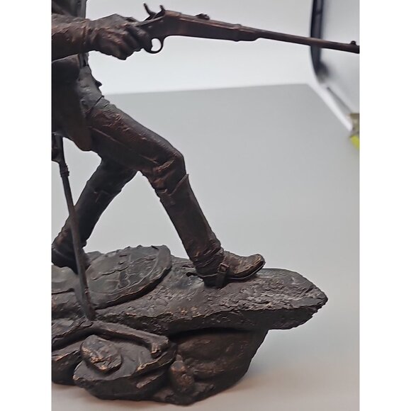 Western Heritage Cast Bronze Jim Ponter THE CAVALRYMAN Statue 1984 Franklin Mint - Picture 9 of 12